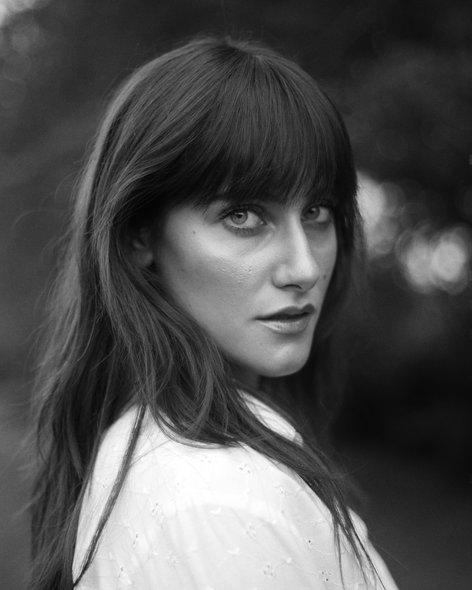 Young actress with freckles