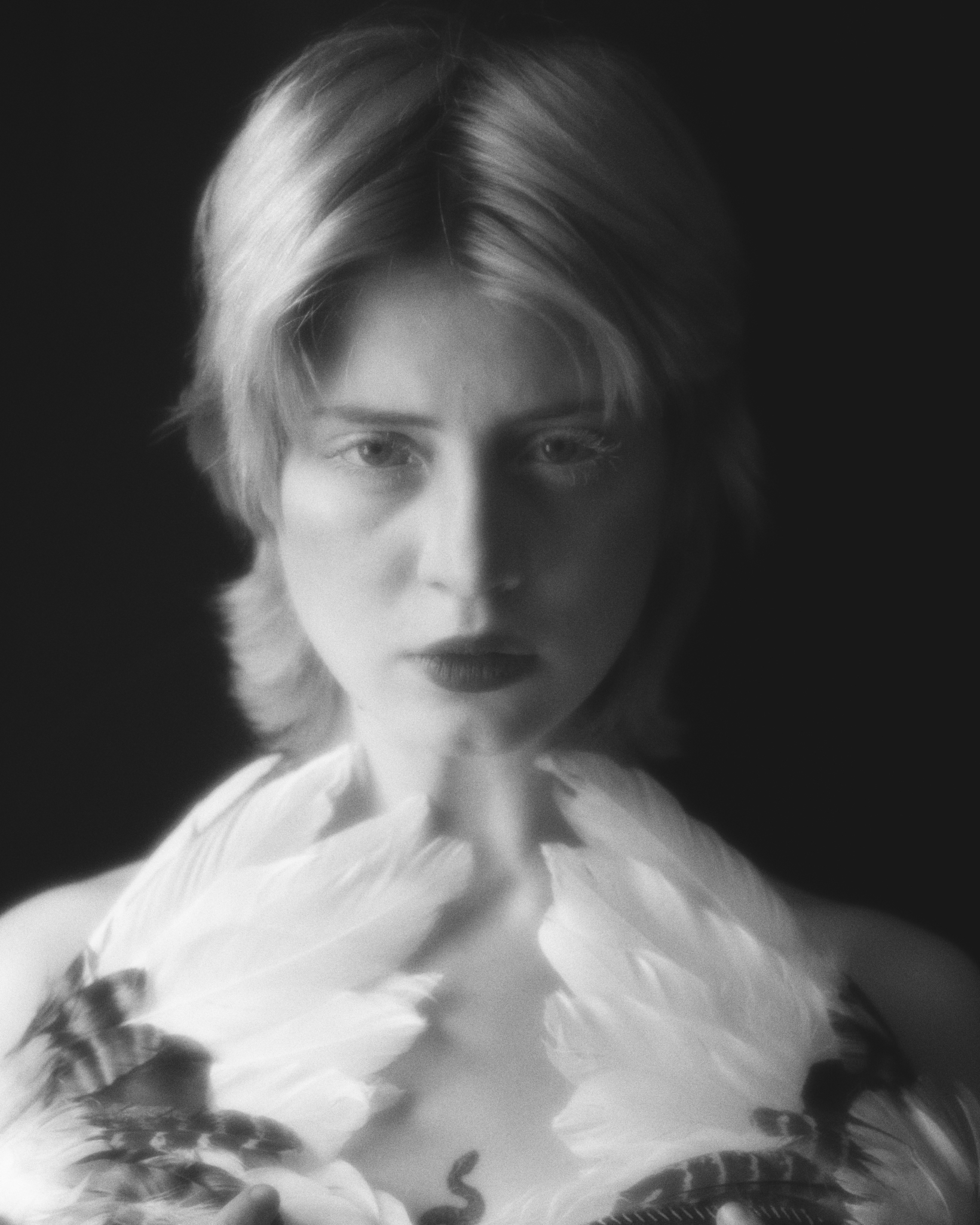 Cinematic studio portrait